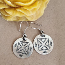 Load image into Gallery viewer, Moroccan Berber Sterling Silver Dangle Earrings: 925 Silver Jewelry
