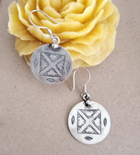 Load image into Gallery viewer, Moroccan Berber Sterling Silver Dangle Earrings: 925 Silver Jewelry
