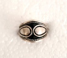 Load image into Gallery viewer, Antique Engraved Tuareg Silver Ring - Moroccan Tribal Jewelry, Size 5
