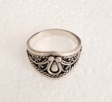 Load image into Gallery viewer, Handmade Sterling Silver Berber Ring: Moroccan Tribal Jewelry, Size 10
