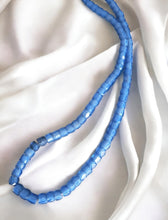 Load image into Gallery viewer, Rare Long Strands of Antique Bohemian Russian Blues Beads from ,late 19th centuries ,African Trade Beads
