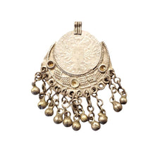 Load image into Gallery viewer, Antique Yemen Maria Theresa Coin Pendant: Silver Dangles Jewelry
