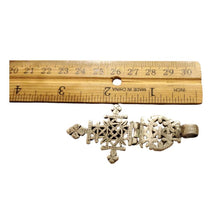 Load image into Gallery viewer, Antique Silver Ethiopian Coptic Cross Pendant: Handmade Tribal Jewelry

