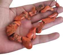 Load image into Gallery viewer, Antique Berber Red Coral Beads: Natural Branch, Morocco (80gr)
