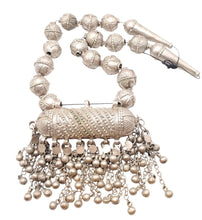 Load image into Gallery viewer, Antique Bedouin Tribal Yemeni Silver Necklace, Circa 1930s
