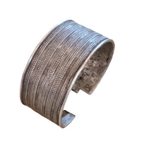 Load image into Gallery viewer, Antique Ethiopian Silver Cuff Bracelet: Tribal Boho Jewelry
