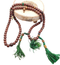 Load image into Gallery viewer, Antique Ethiopian Prayer Beads Tasbih: African Trade Beads, 24&#39;&#39;

