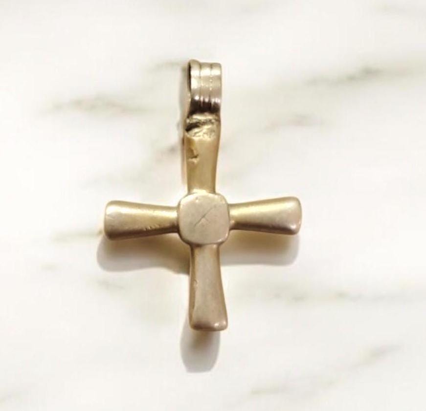 Antique Ethiopian Silver Cross Pendant: Boho Amulet Jewelry