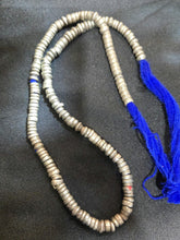 Load image into Gallery viewer, Antique Ethiopian Silver Heishi Bead Necklace: Tribal Ethnic Jewelry
