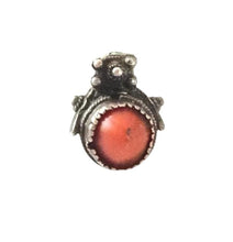 Load image into Gallery viewer, Antique Berber Coral Silver Pendant: Southern Morocco Ethnic Jewelry
