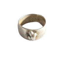 Load image into Gallery viewer, Antique Silver Ethiopian Wedding Ring: Tribal Jewelry, Size 8.5
