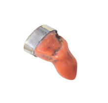 Load image into Gallery viewer, Antique Berber Coral Pendant: Sterling Silver, Southern Morocco
