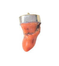 Load image into Gallery viewer, Antique Berber Coral Pendant: Sterling Silver, Southern Morocco
