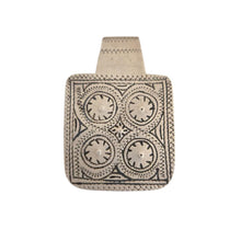 Load image into Gallery viewer, Antique Berber Pendant: Moroccan Silver Enamel Amulet, Tribal Jewelry
