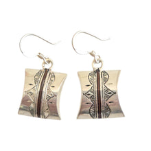 Load image into Gallery viewer, Moroccan Berber Sterling Silver Dangle Earrings: Filigree 925 Jewelry
