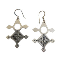Load image into Gallery viewer, Moroccan Berber Sterling Silver Dangle Earrings: Filigree 925
