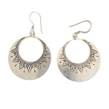Load image into Gallery viewer, Moroccan Berber Sterling Silver Dangle Earrings: 925 Filigree Jewelry
