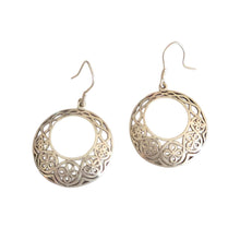 Load image into Gallery viewer, Moroccan Berber Sterling Silver Dangle Earrings: 925 Filigree Jewelry

