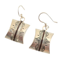 Load image into Gallery viewer, Moroccan Berber Sterling Silver Dangle Earrings: Filigree 925 Jewelry
