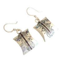 Load image into Gallery viewer, Moroccan Berber Sterling Silver Dangle Earrings: Filigree 925 Jewelry
