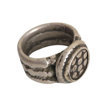 Load image into Gallery viewer, Antique Silver Ethiopian Tribal Ring, Size 5
