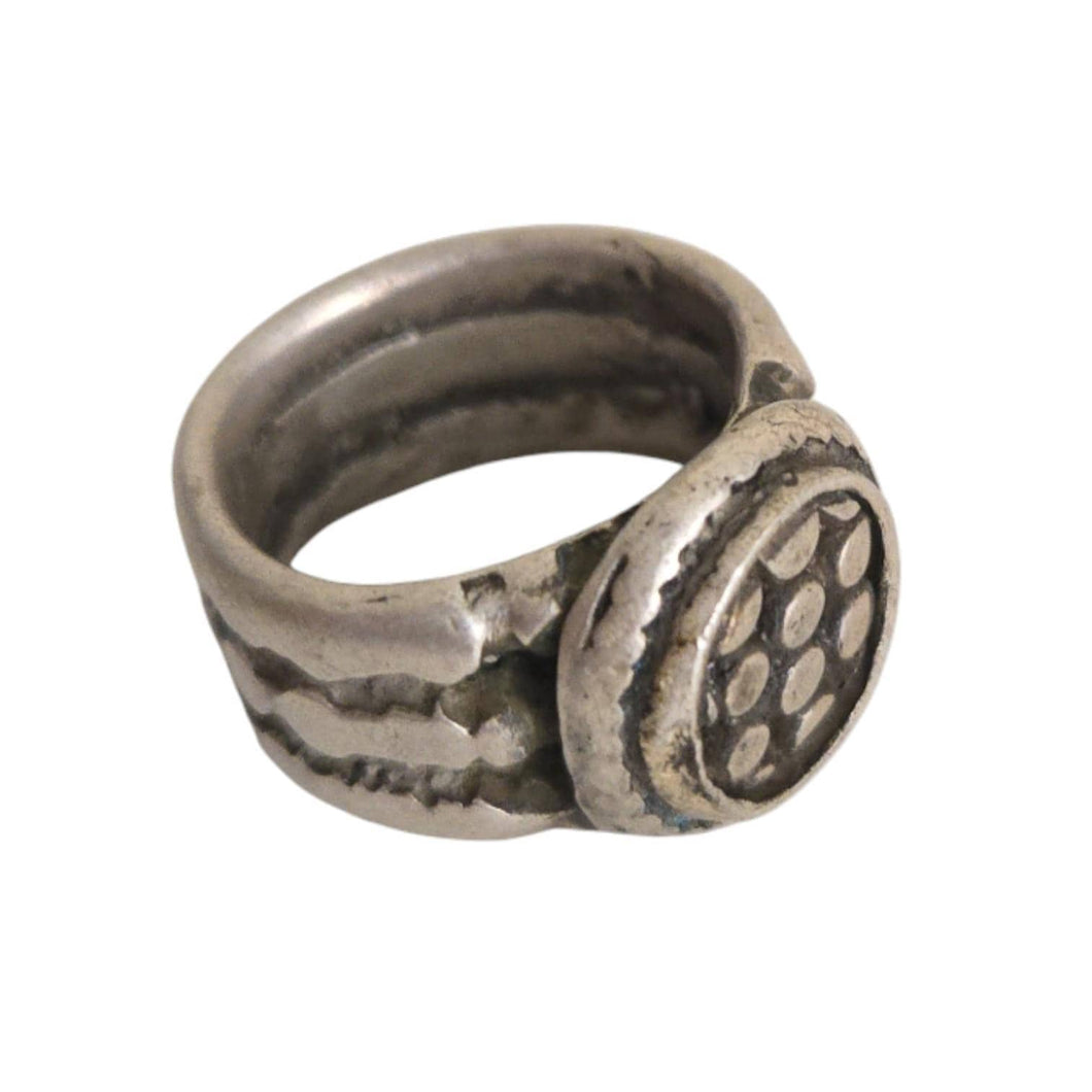 Antique Silver Ethiopian Tribal Ring, Size 5