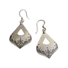 Load image into Gallery viewer, Berber Sterling Silver Dangle Earrings: Moroccan Filigree Jewelry
