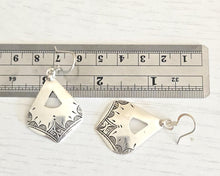 Load image into Gallery viewer, Berber Sterling Silver Dangle Earrings: Moroccan Filigree Jewelry
