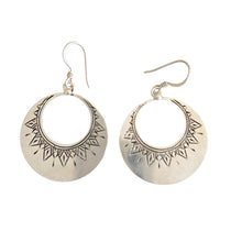 Load image into Gallery viewer, Moroccan Berber Sterling Silver Dangle Earrings: 925 Filigree Jewelry

