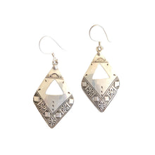 Load image into Gallery viewer, Berber Sterling Silver Dangle Earrings: Moroccan Filigree 925

