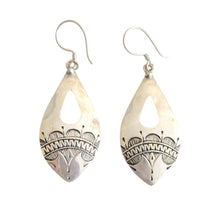 Load image into Gallery viewer, Moroccan Berber Sterling Silver Dangle Earrings: 925 Filigree Jewelry
