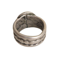 Load image into Gallery viewer, Antique Silver Ethiopian Tribal Ring, Size 5
