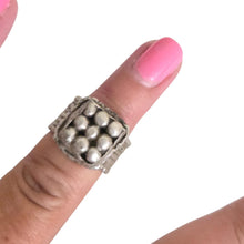 Load image into Gallery viewer, Antique Silver Ethiopian Tribal Ring, Size 6
