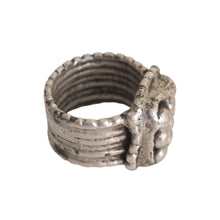 Load image into Gallery viewer, Antique Silver Ethiopian Tribal Ring, Size 6
