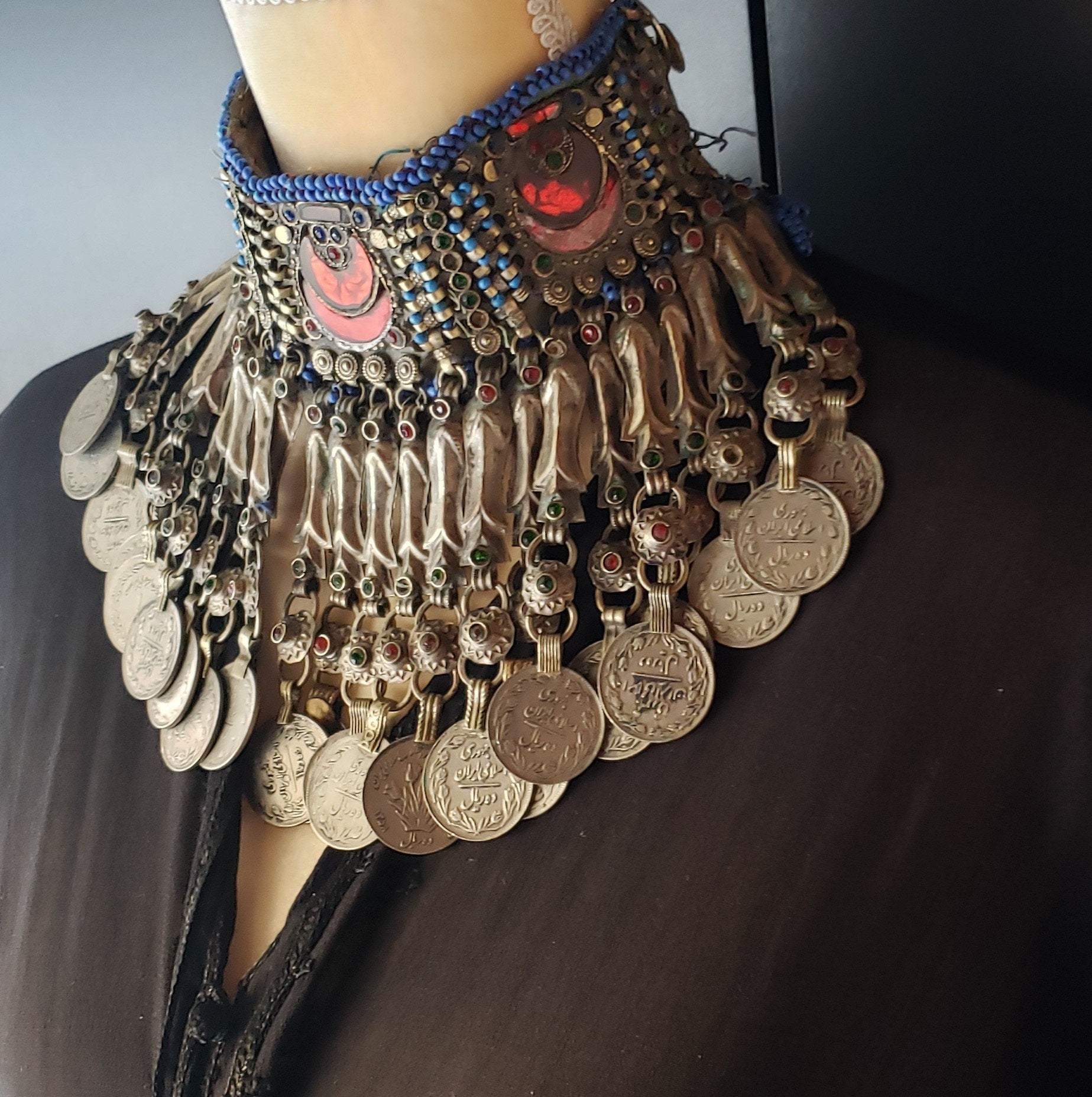 AFGHAN COIN TRIBAL NECKLACE