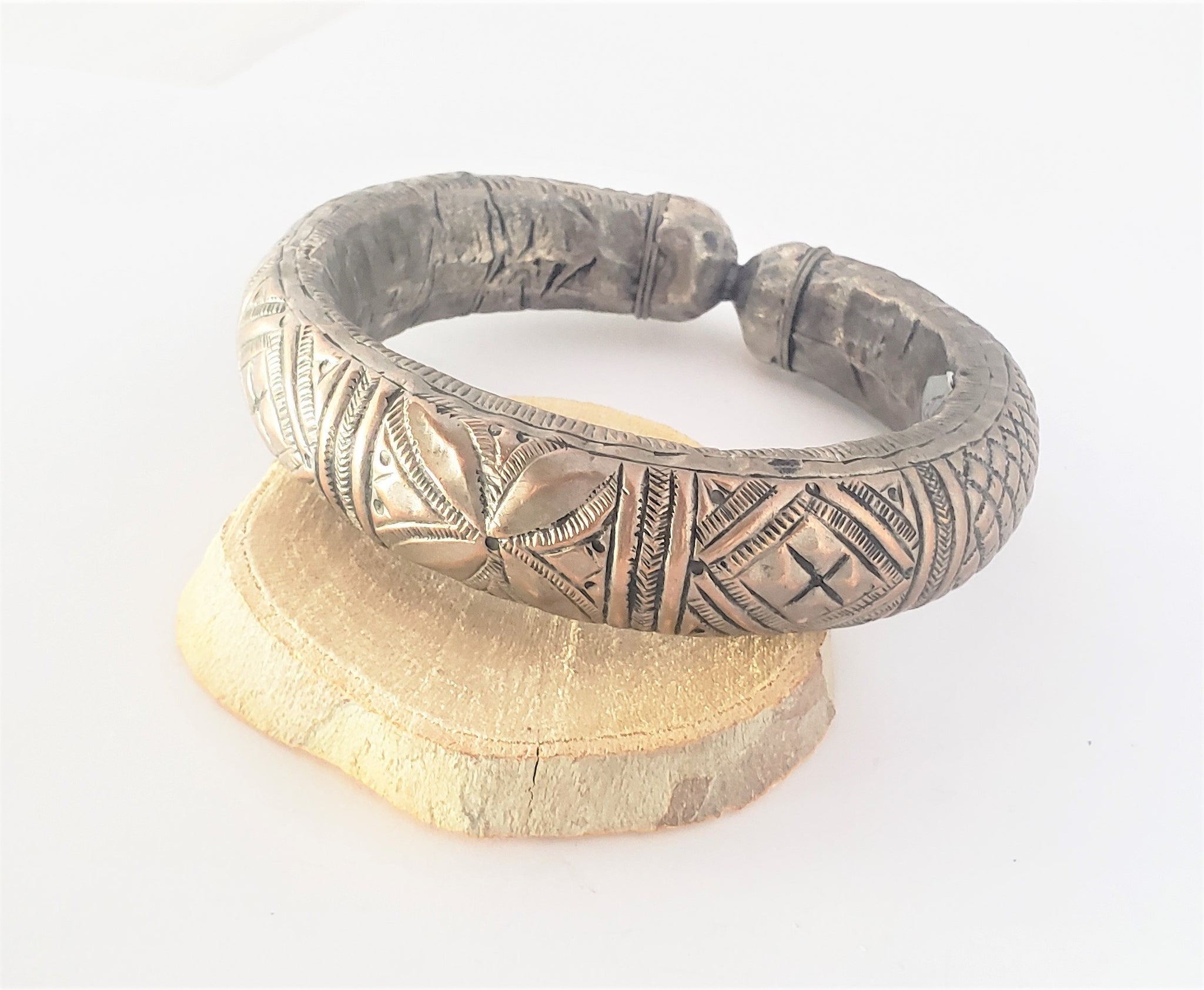 vintage Silver Bedouin single Upper Arm Bangle bracelet from Yemen