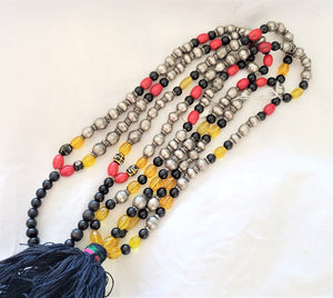 Antique Ethiopian Strand Silver Prayer Beads,Tribal Jewelry