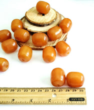 Load image into Gallery viewer, 1 Antique African Ethiopian Simulated AMBER bead Phenolic resin
