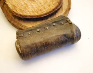 1 Old Ethiopian Leather Healing Scroll Protection Amulet large size Kitabe,religious pendant,Ethiopian Amulet,Leather,Manuscripts Scroll