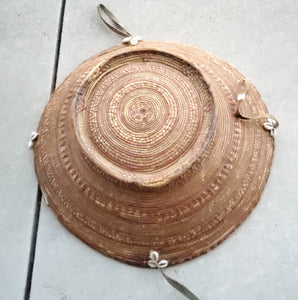 Ethiopian Old Handmade Woven Harari Cowie Shells Geometric African Basket Bowl ,African Art, Décor Baskets,bread basket,Ethiopian Basket