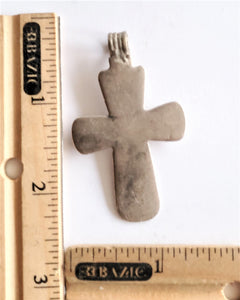 Antique Ethiopian Coptic Christian Cross Pendant Maria Theresa coin