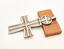 Load image into Gallery viewer, Ethiopian Christian 925 silver Coptic cross pendant ,silver cross, religious cross, Ethiopian Cross, Coptic Cross, ethiopian Silver
