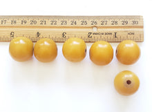 Load image into Gallery viewer, Antique African Ethiopian 6 Simulated AMBER beads Phenolic resin
