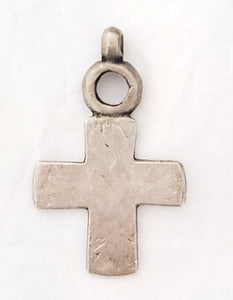 Antique Ethiopian Coptic Christian silver Cross Pendant