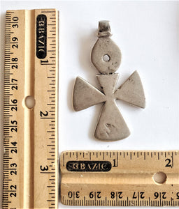 Antique Silver Ethiopian Orthodox Coptic Cross pendant,Maria Theresa ,silver coin, Cross Pendant,Ethnic Tribal,Handmade Jewelry