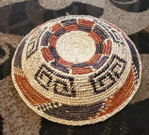 African Ethiopian handwoven Round bread or fruit basket,African Art, Décor Baskets,Wicker Basket, Straw Basket ,Wall Boho Decor
