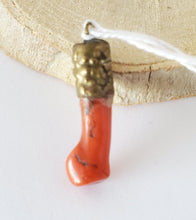 Load image into Gallery viewer, Antique Berber Silver coral Pendant Southern Morocco,Mediterranean coral,Berber Coral,Ethnic Natural coral,Genuine coral,Coral jewelry
