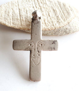 Antique Ethiopian Coptic Christian Cross, Maria Theresa ,silver coin, Cross Pendant, Ethnic Tribal ,Handmade Jewelry