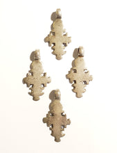 Load image into Gallery viewer, 4 old Ethiopian silver cross pendant
