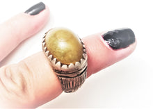 Load image into Gallery viewer, Antique Silver Ancient Carnelian Ring size 6 Yemen tribal jewelry,Yemen ring, Agate ring, Middle East jewelry, Islamic ring, Eye of Allah
